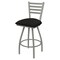 Holland Bar Stool Co 30" Swivel Bar Stool, Nickel Finish, Canter Espresso Seat X410 - alternate 1